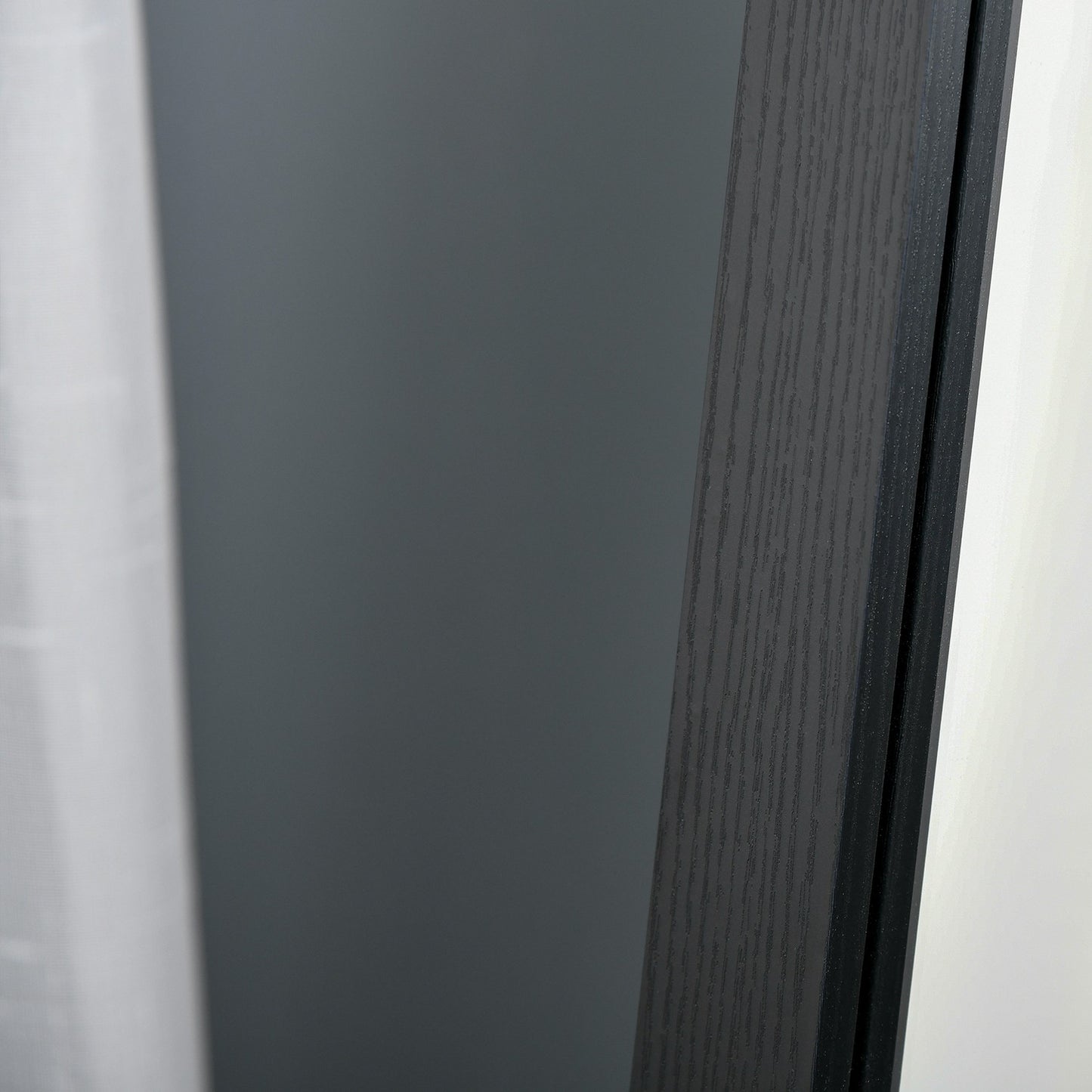 Black Full-length standing mirror, 154x37 cm, Living room/bedroom
