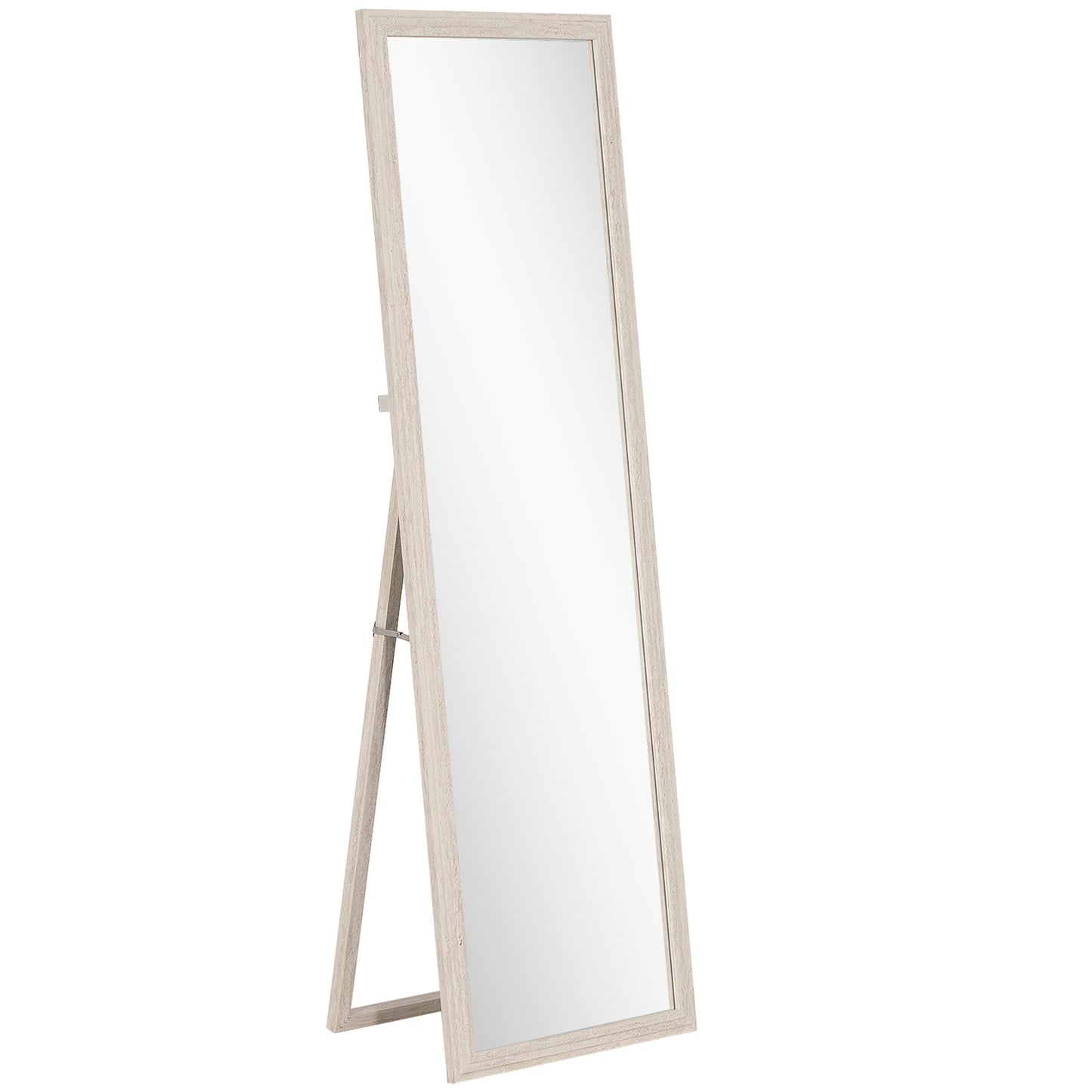 Full-Length Mirror, 160x50 cm, Rectangular, White Frame
