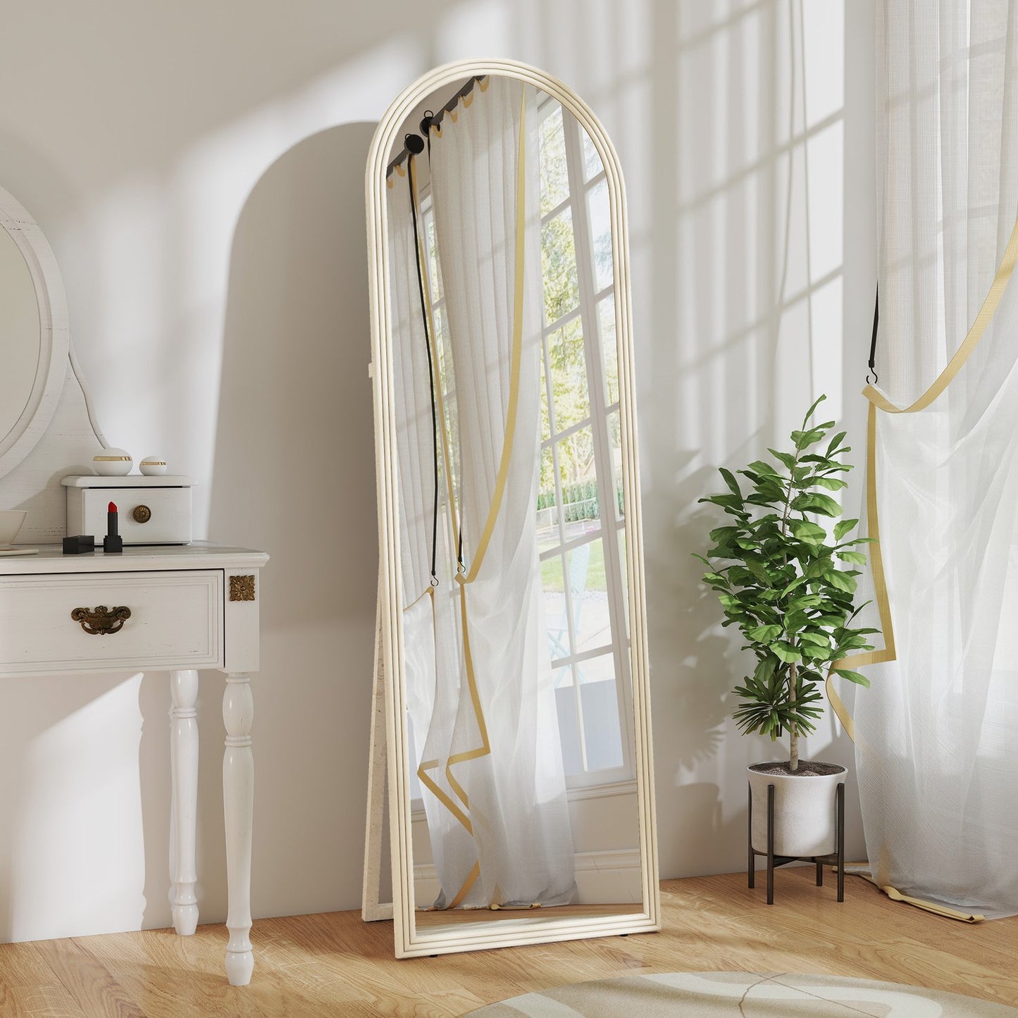Full-Length Mirror, 50x160 cm, Freestanding, Wall-Mount