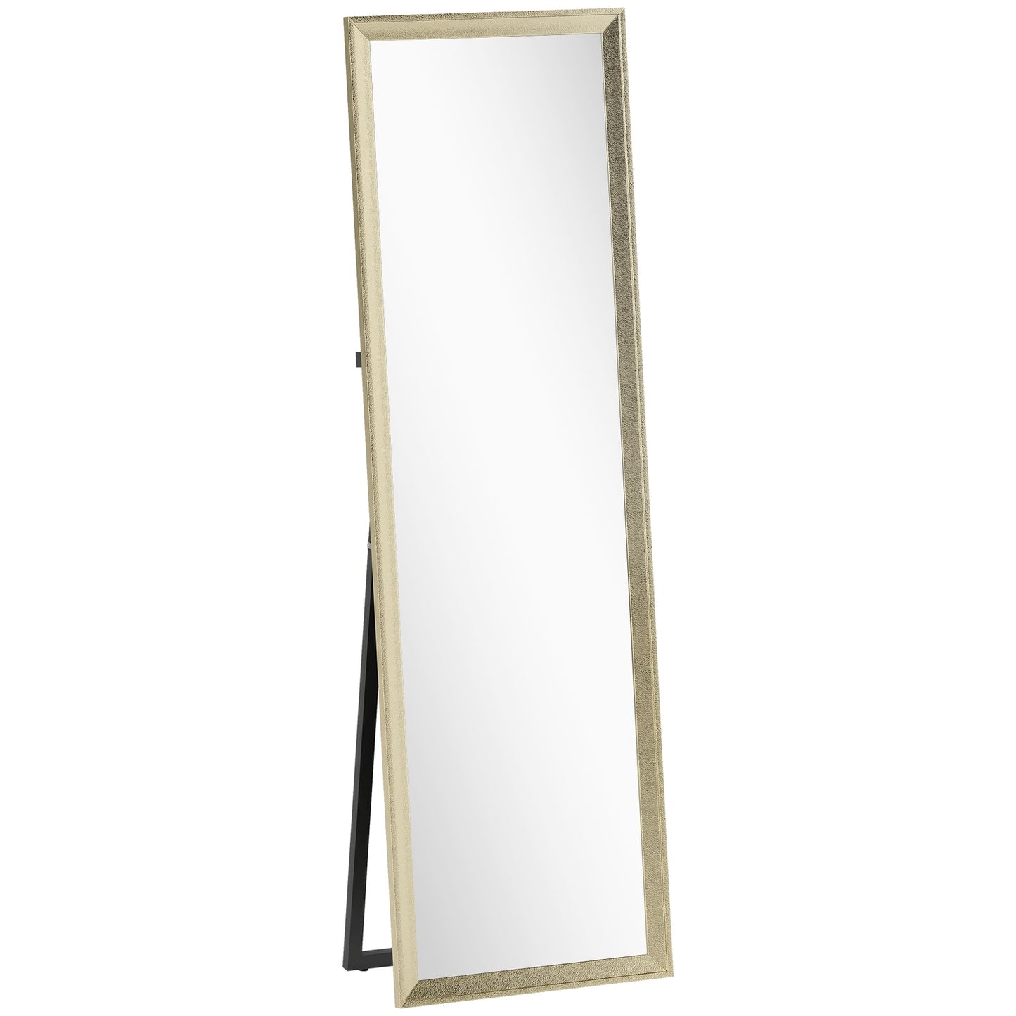 Full-Length Mirror, Flexible Placement, 160x50 cm, Gold