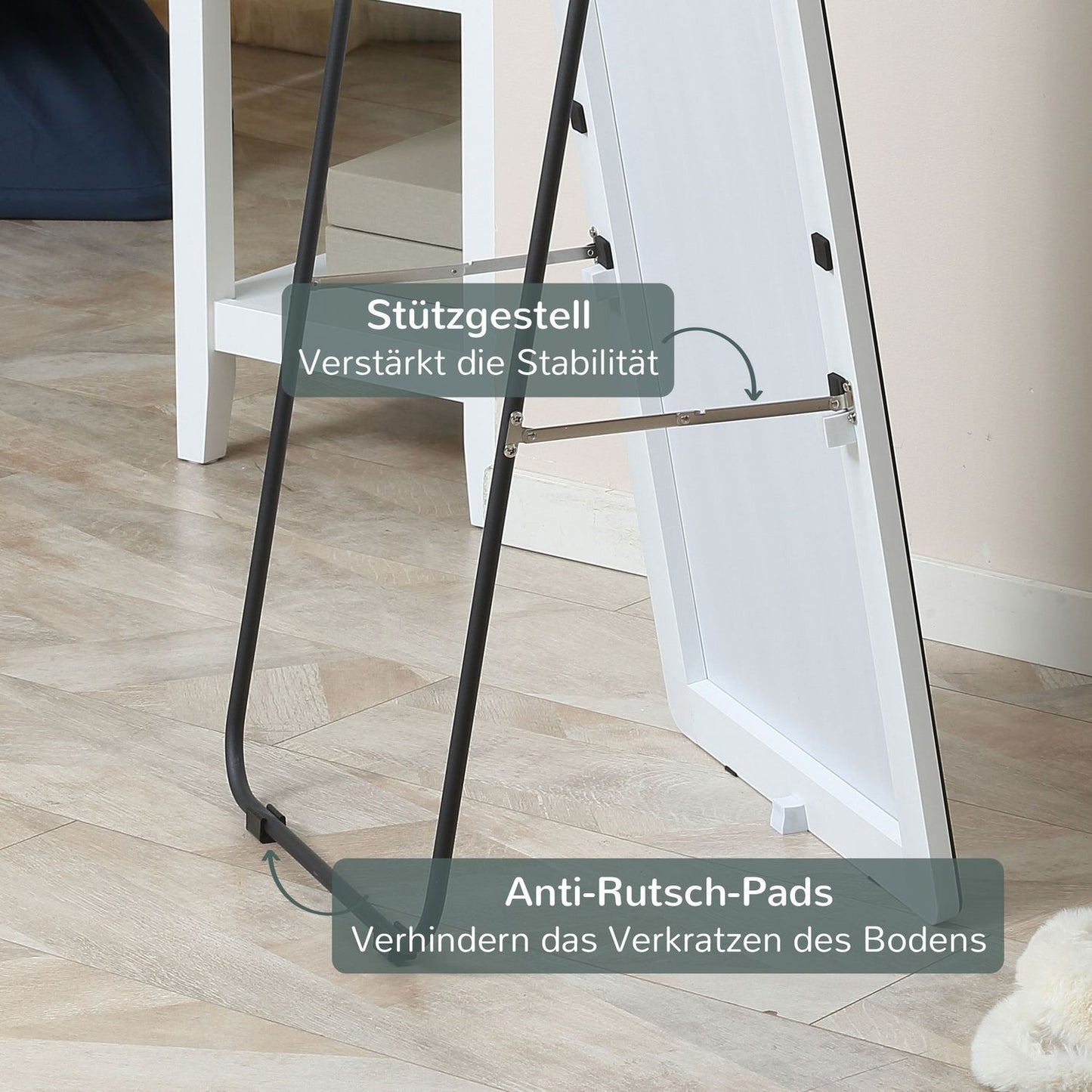Full length 45x160 cm Silver Dressing mirror for bedroom