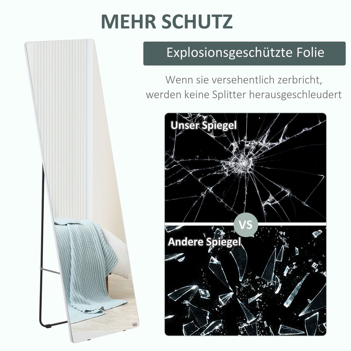 Full length 45x160 cm Silver Dressing mirror for bedroom