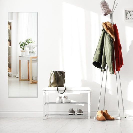 Full length rectangular wall/full length mirror with beveled edge 110 x 38 cm