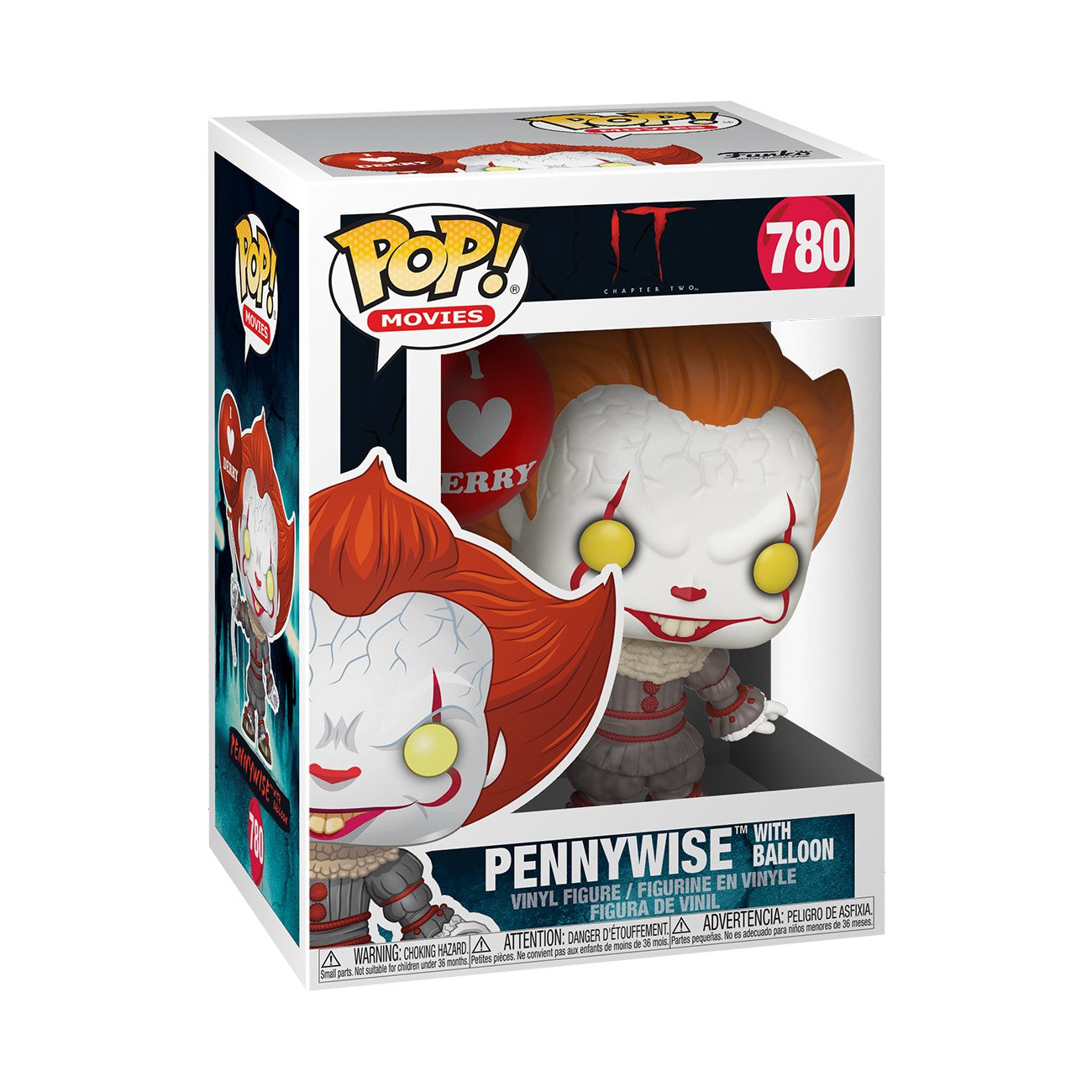 Funko Pop! Vinyl Figure: It Chapter 2 - Pennywise W/ Balloon, 9,5 Cm