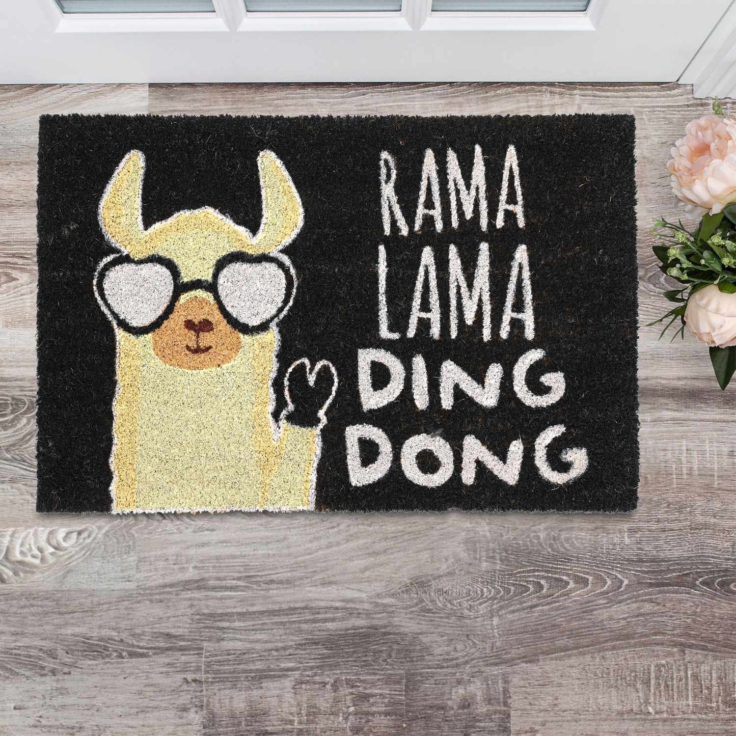 Funny Llama Coir Doormat – Indoor/Outdoor Use