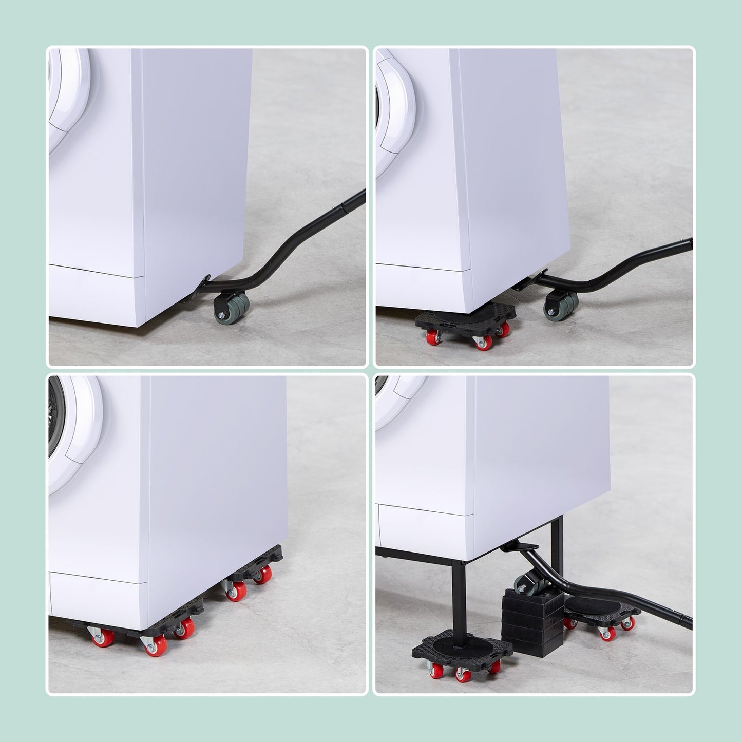 Furniture Lifter & Mover Set with 360° Rollers