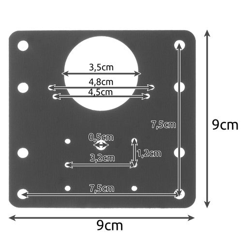 Furniture hinge - set of 4 pcs. Malatec 23032