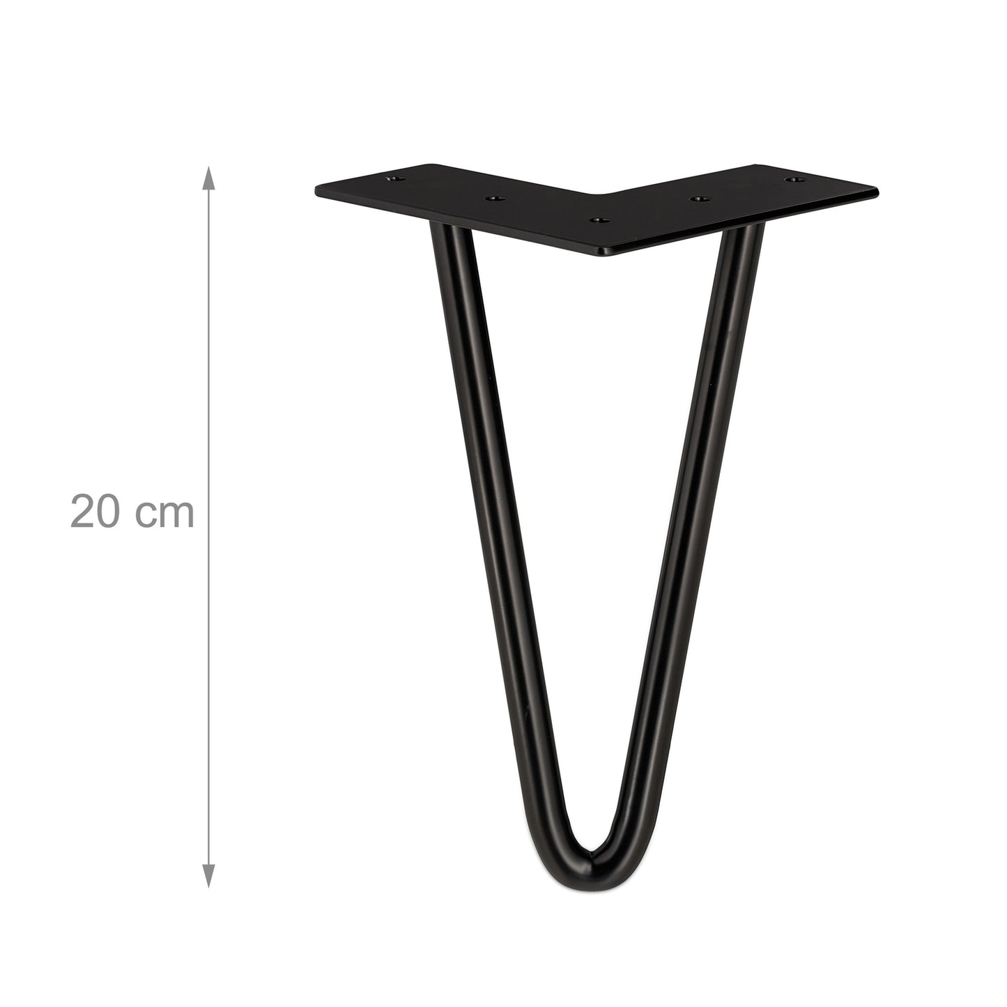 Furniture leg hairpin set of 4