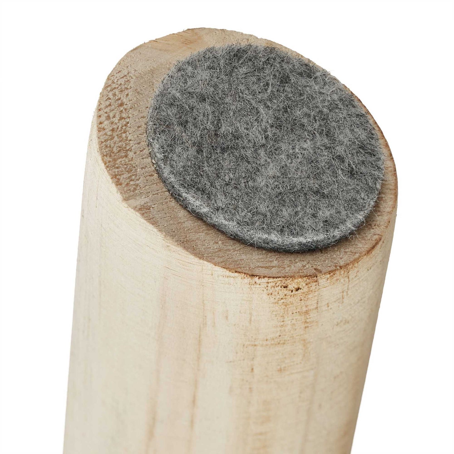Fur stool round