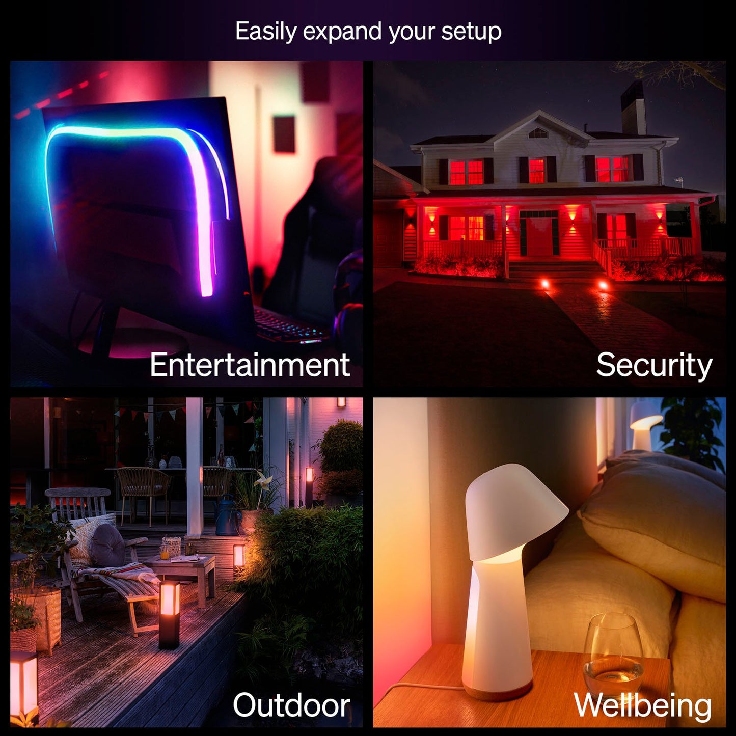 GU10 LED Bulbs, 50W, White & Color, 3-Pack