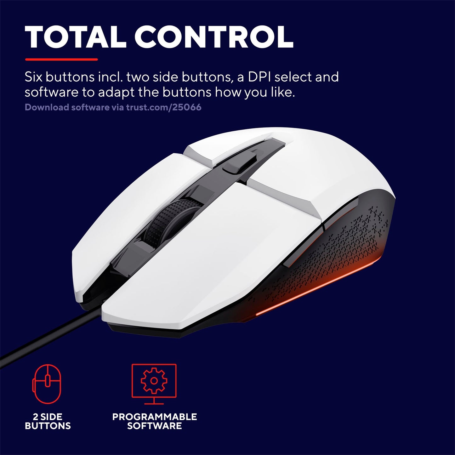 GXT 109W Felox Illuminated Gaming mouse White