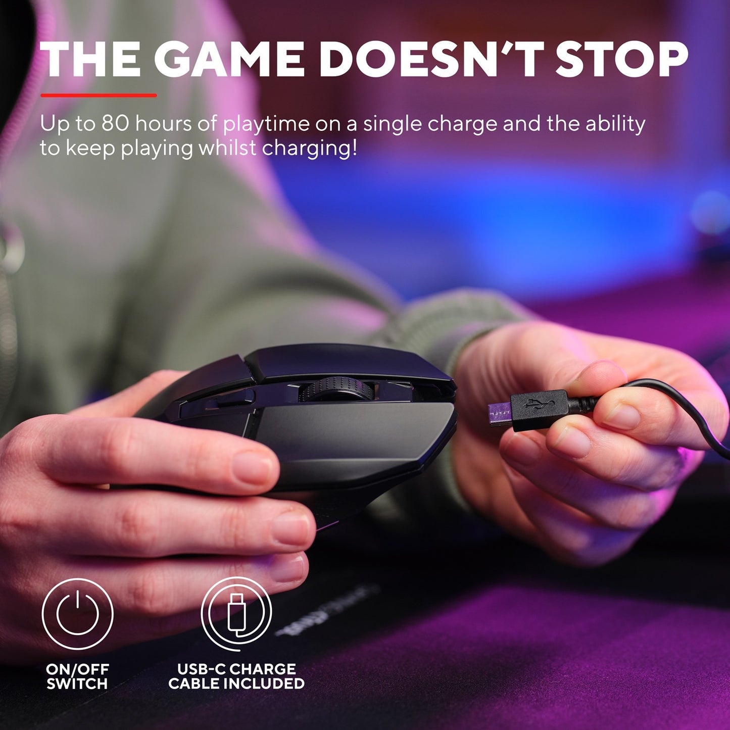 GXT 112 Felox Wireless Gaming mouse + mousepad Black