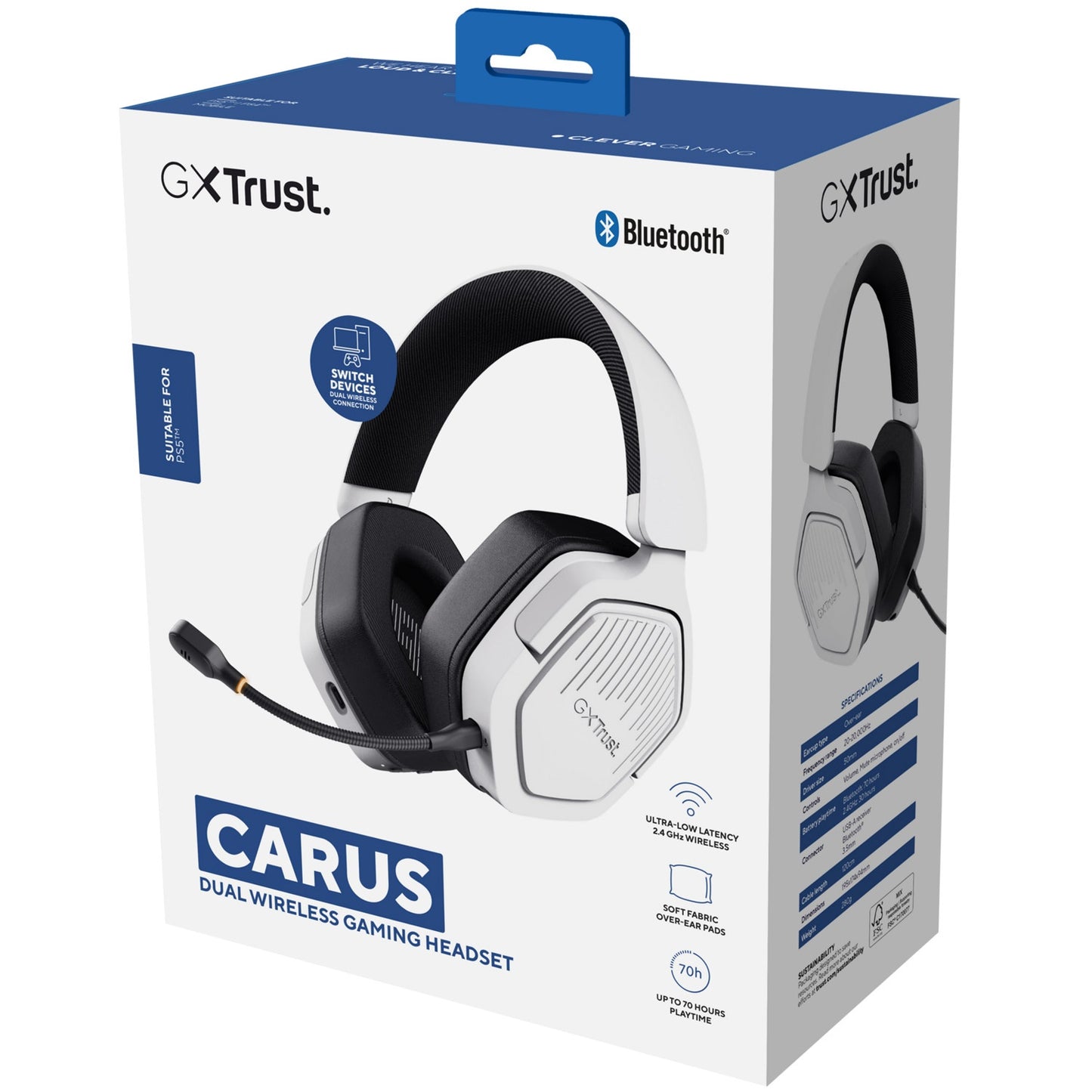 GXT 493PS Carus Wireless gaming headset PS5 White
