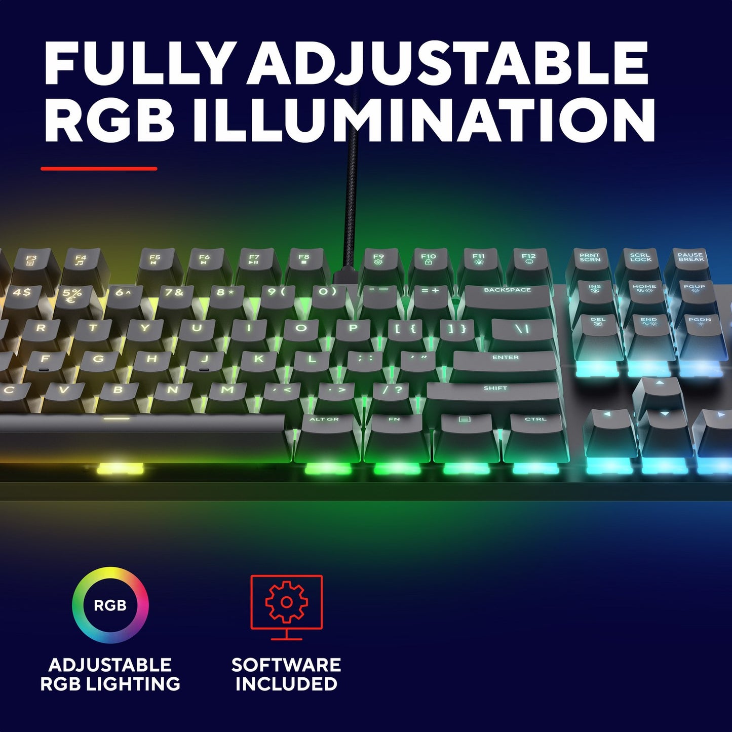GXT 871 Zora Mechanical gaming keyboard Nordic layout