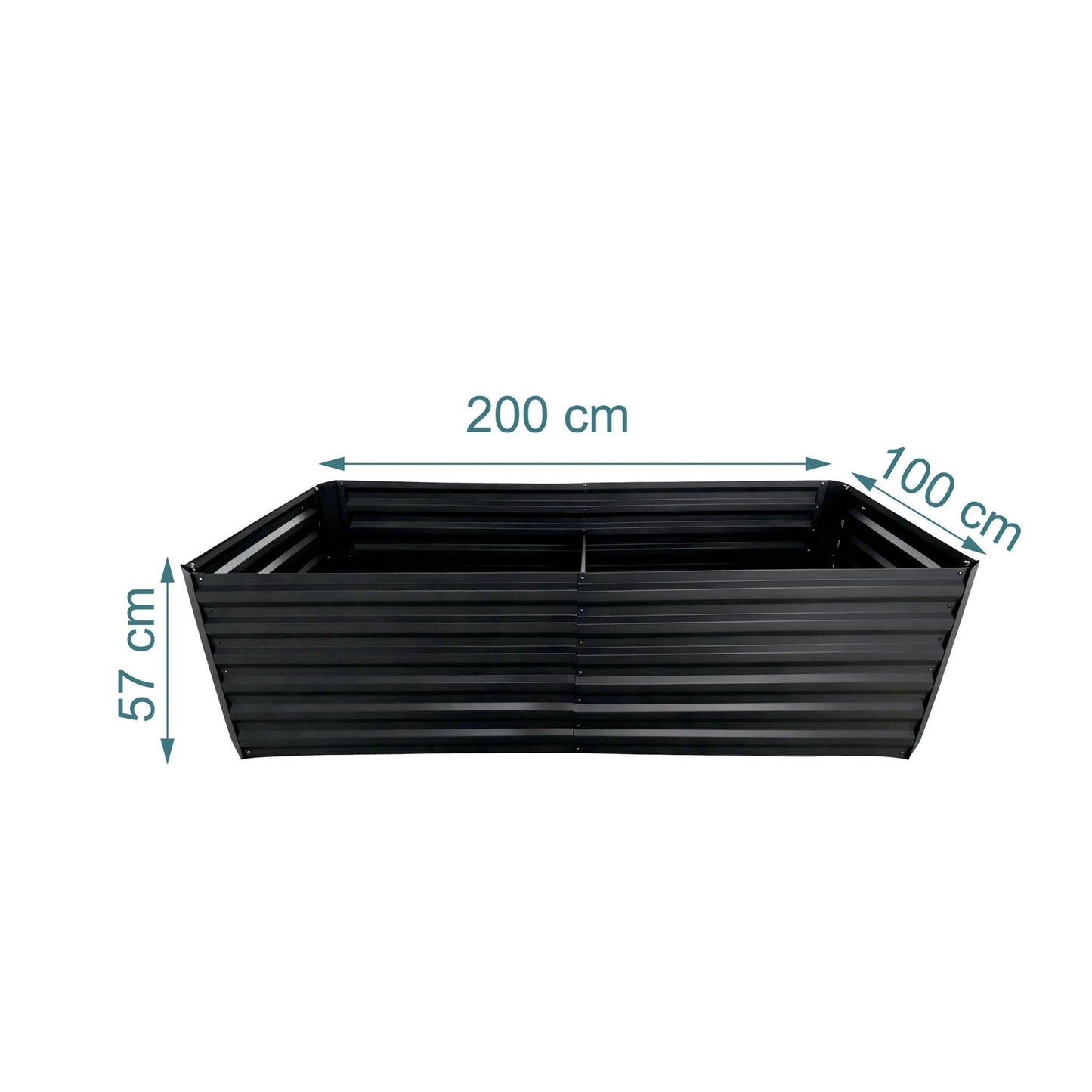 Galvanised Iron Raised Garden Bed for Vegetables