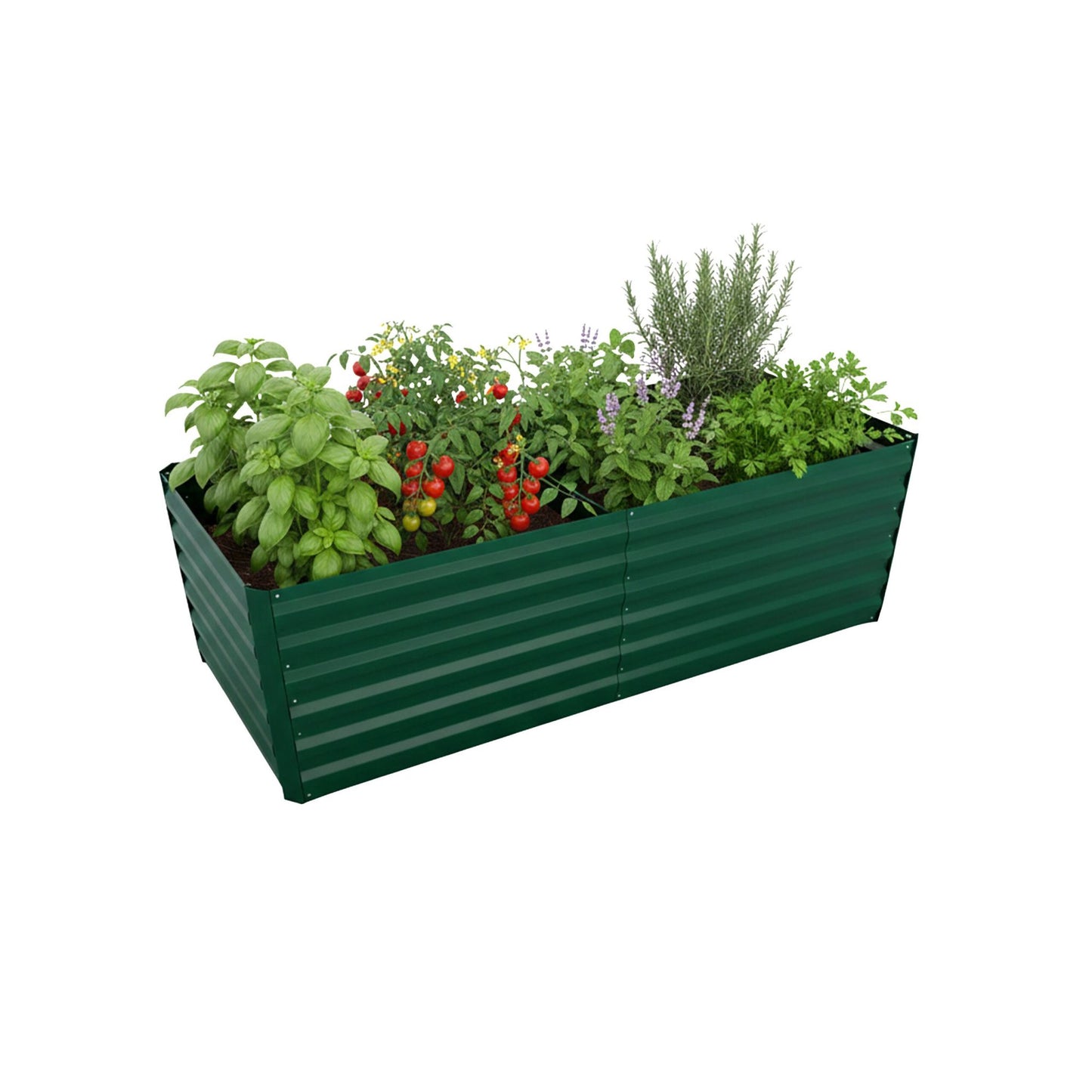 Galvanized Raised Garden Bed 57x180x90cm