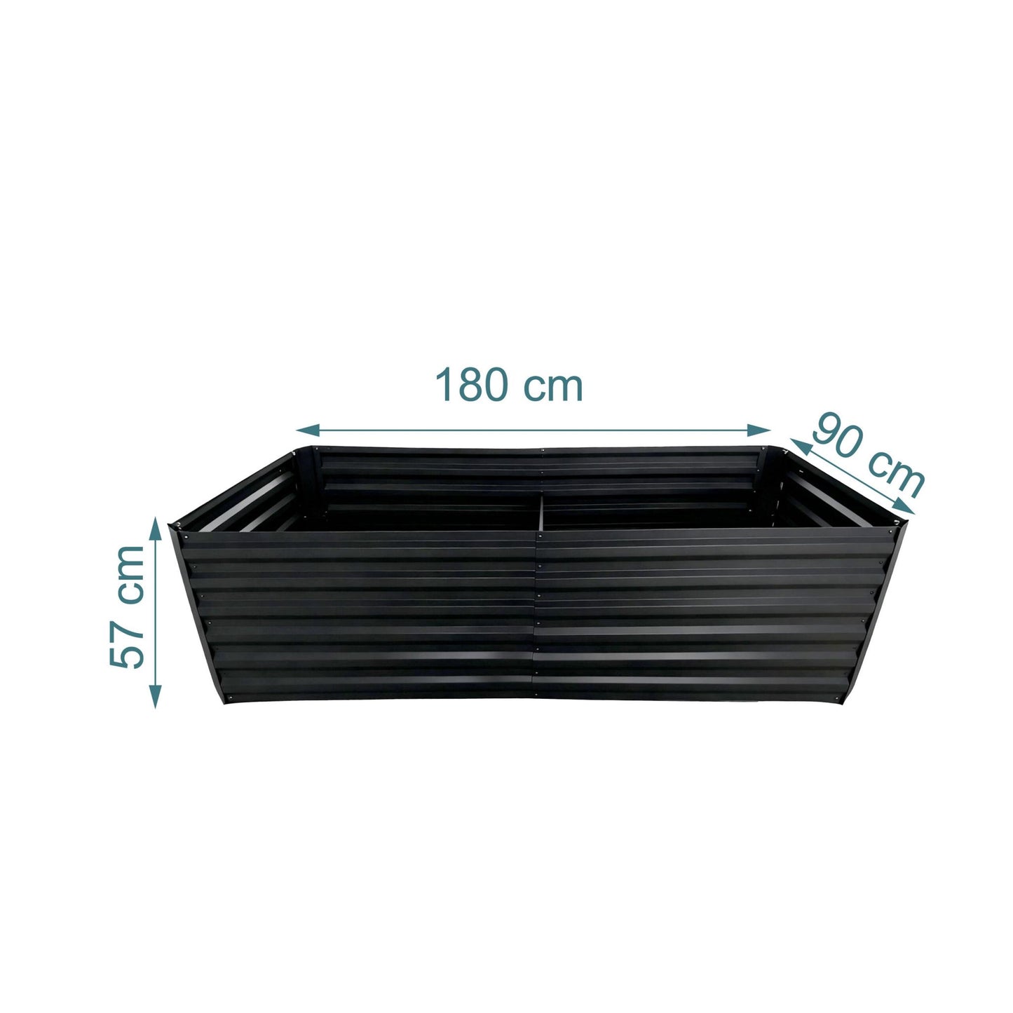 Galvanized Raised Garden Bed 57x180x90cm