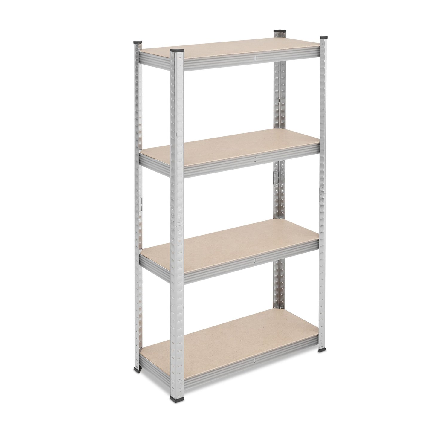 Galvanized shelves for heavy loads with 4 levels