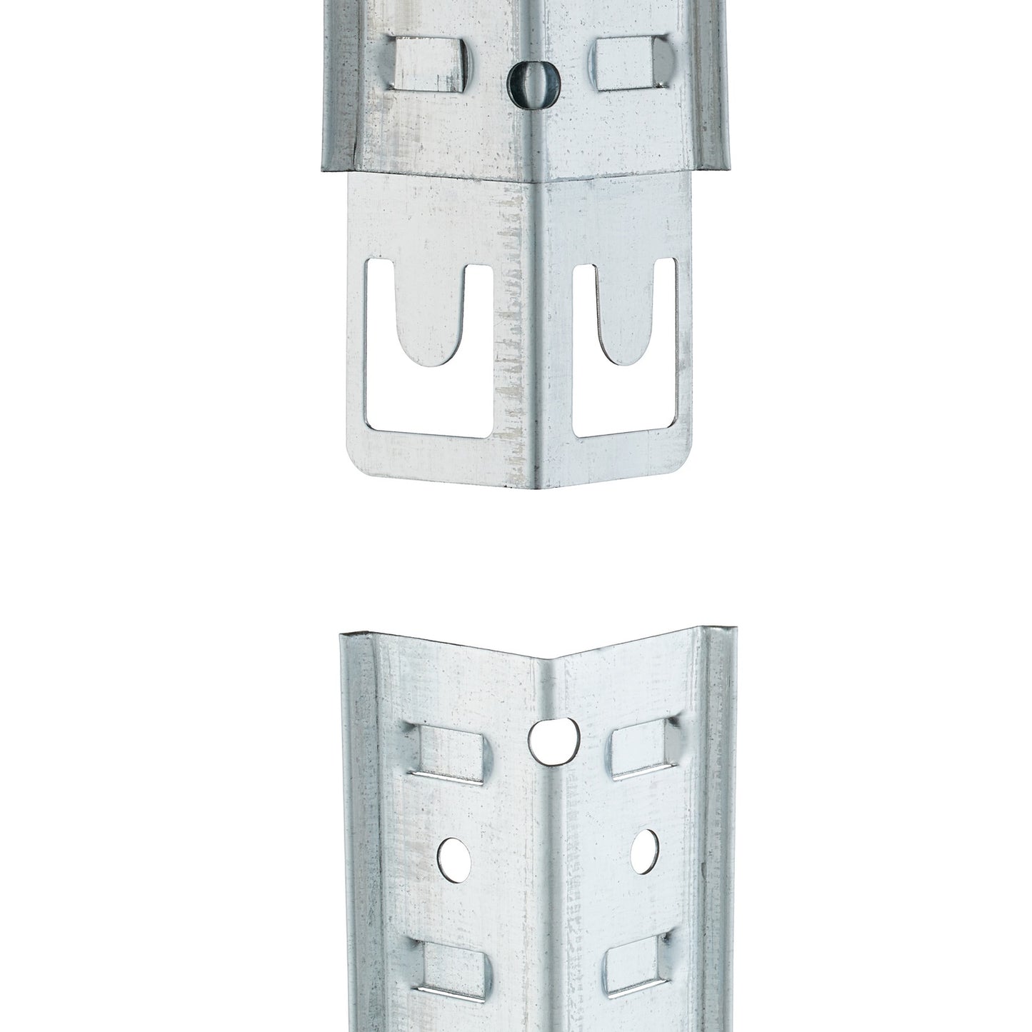 Galvanized shelves for heavy loads with 5 levels