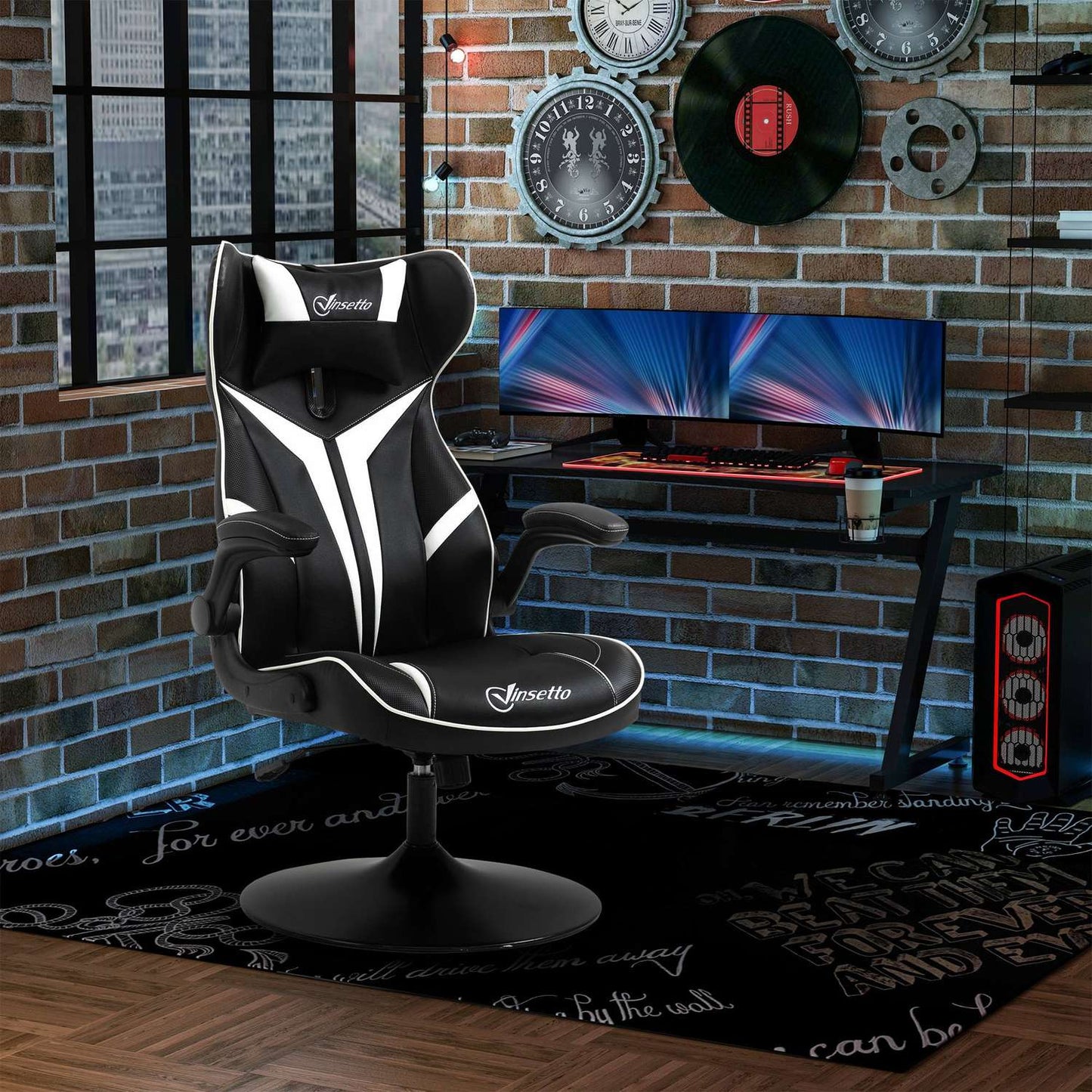 Ergonomic gaming chair, tilt function, height adjustable