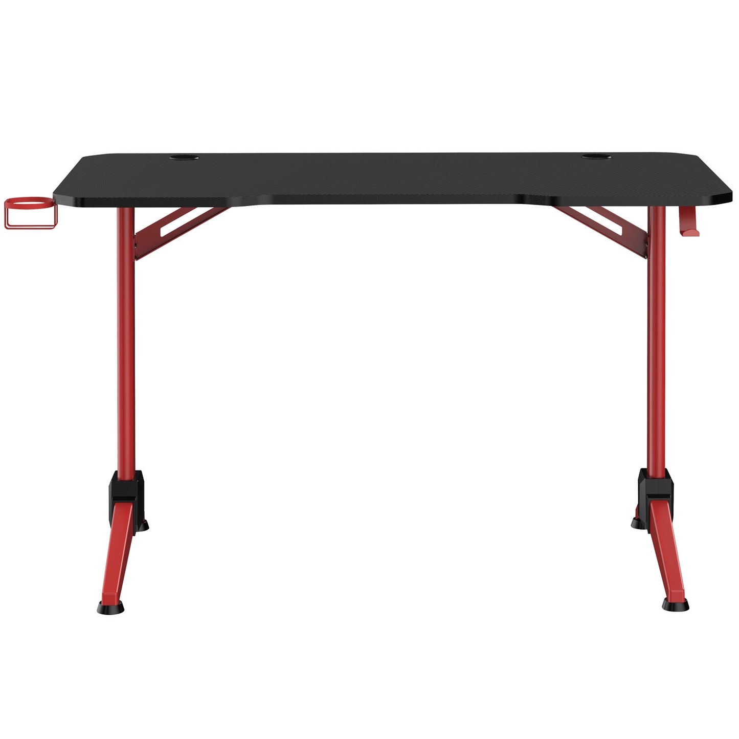 Gaming Desk 120x60 cm with RGB Lighting, Black/Red