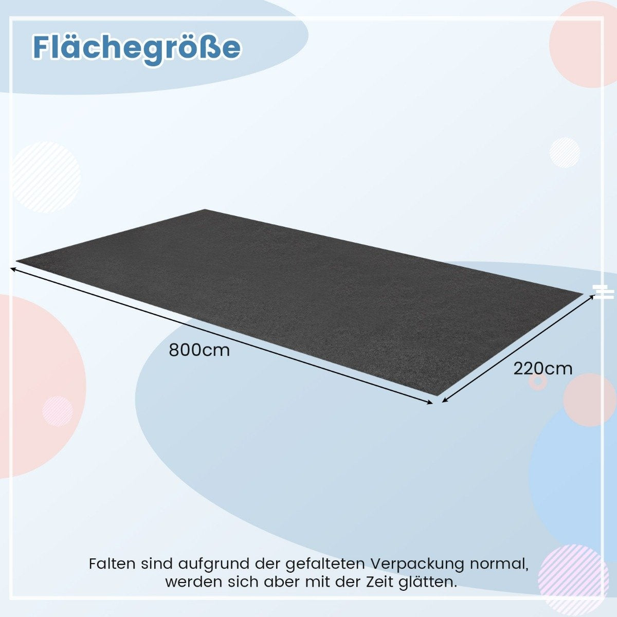 Garage Floor Mat 800x220 cm – Oil Absorbent, Non-Slip, Waterproof