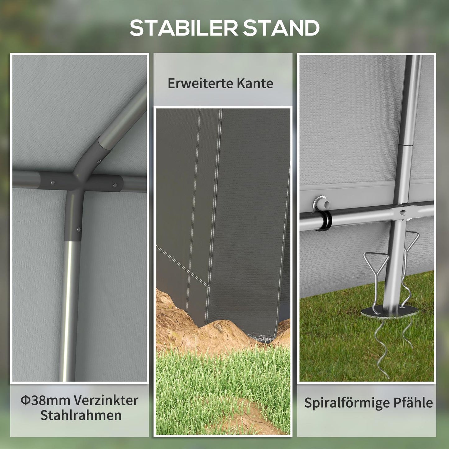 Storage tent for motorcycle and garden tools - UV and water resistant