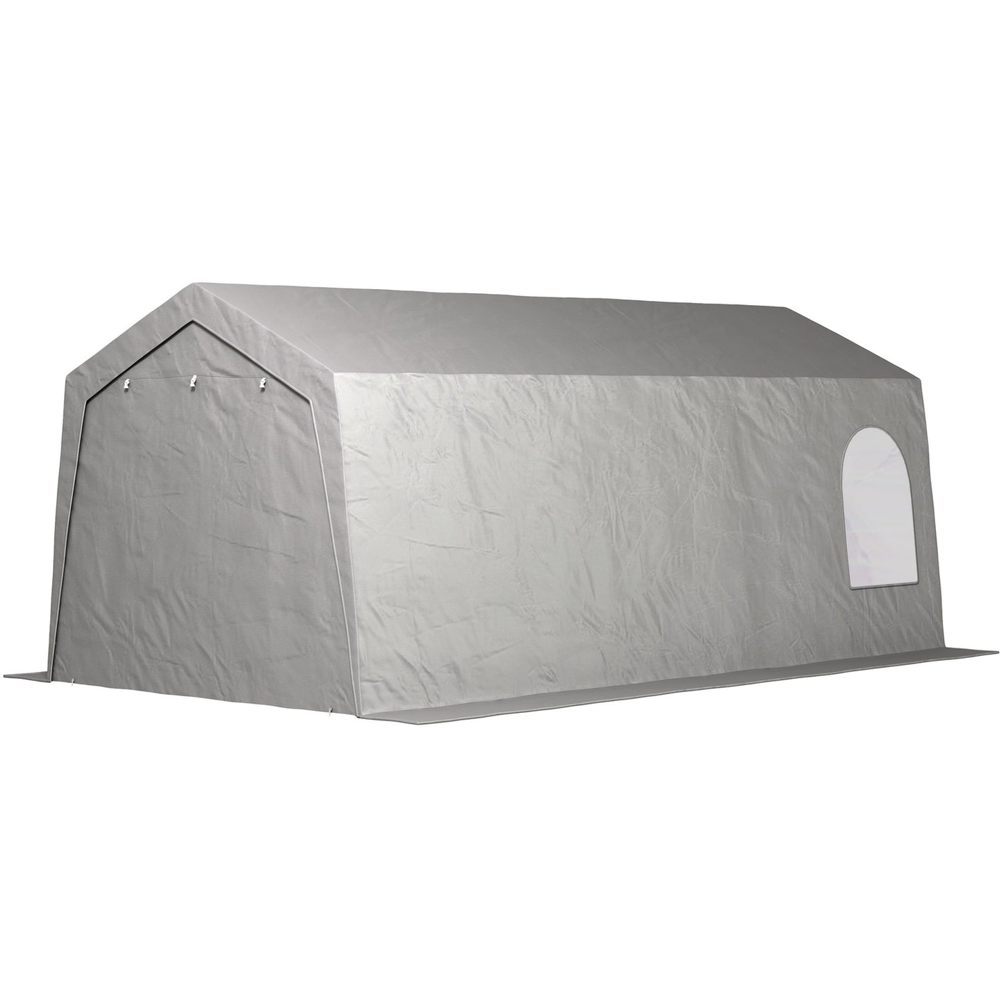 Waterproof outdoor garage tent - 300x600x250 cm, light grey