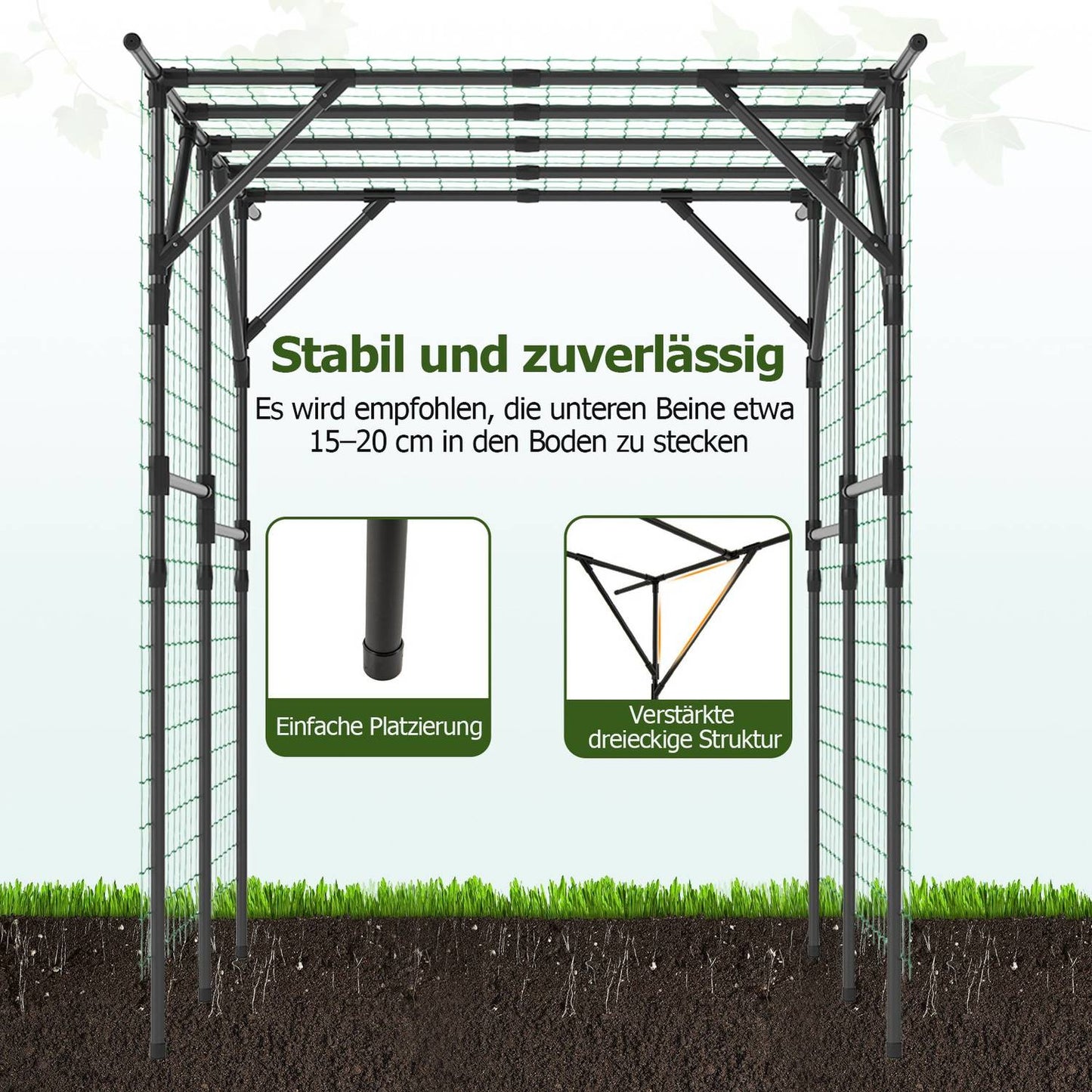 Garden Arch Trellis for Climbing Plants, 200x150x197 cm