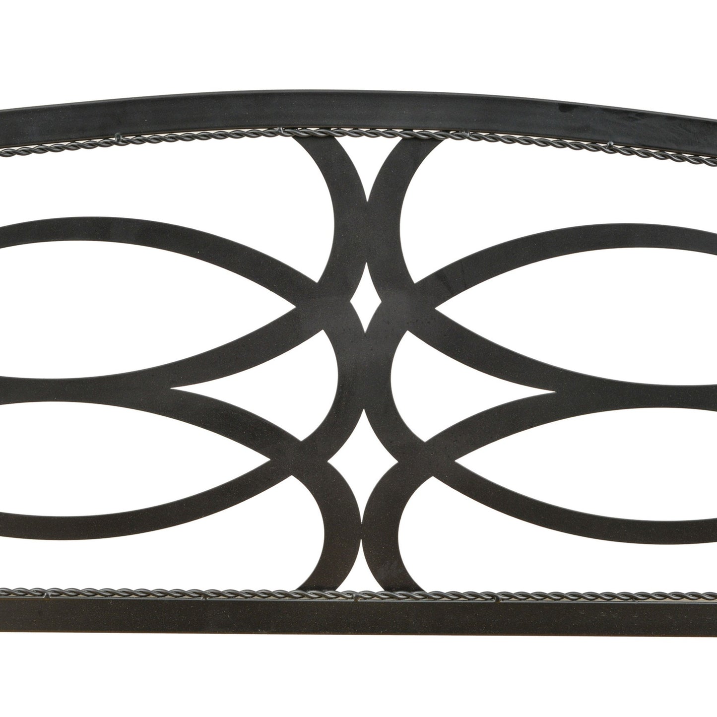 Wood & metal 2-seater garden bench - 220 kg capacity