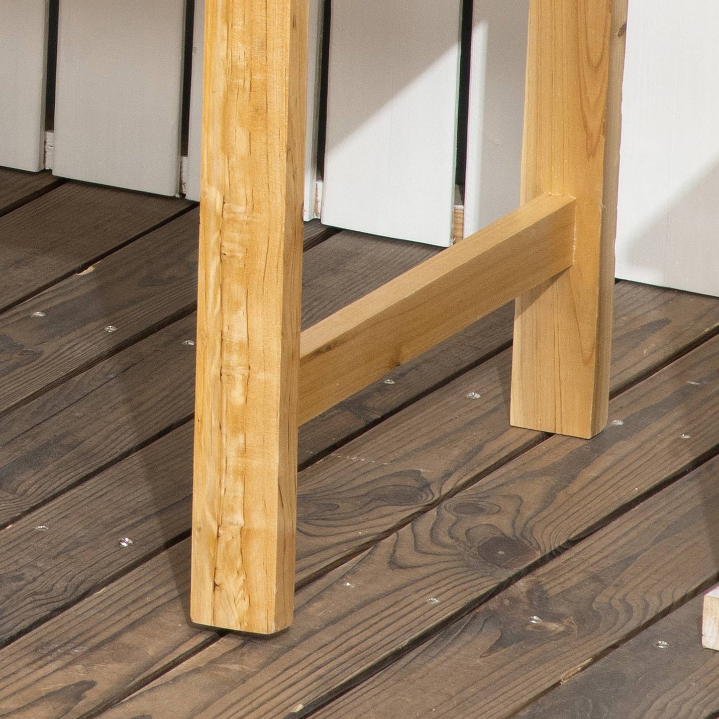 2-seater wooden garden bench, weatherproof, capacity 240 kg