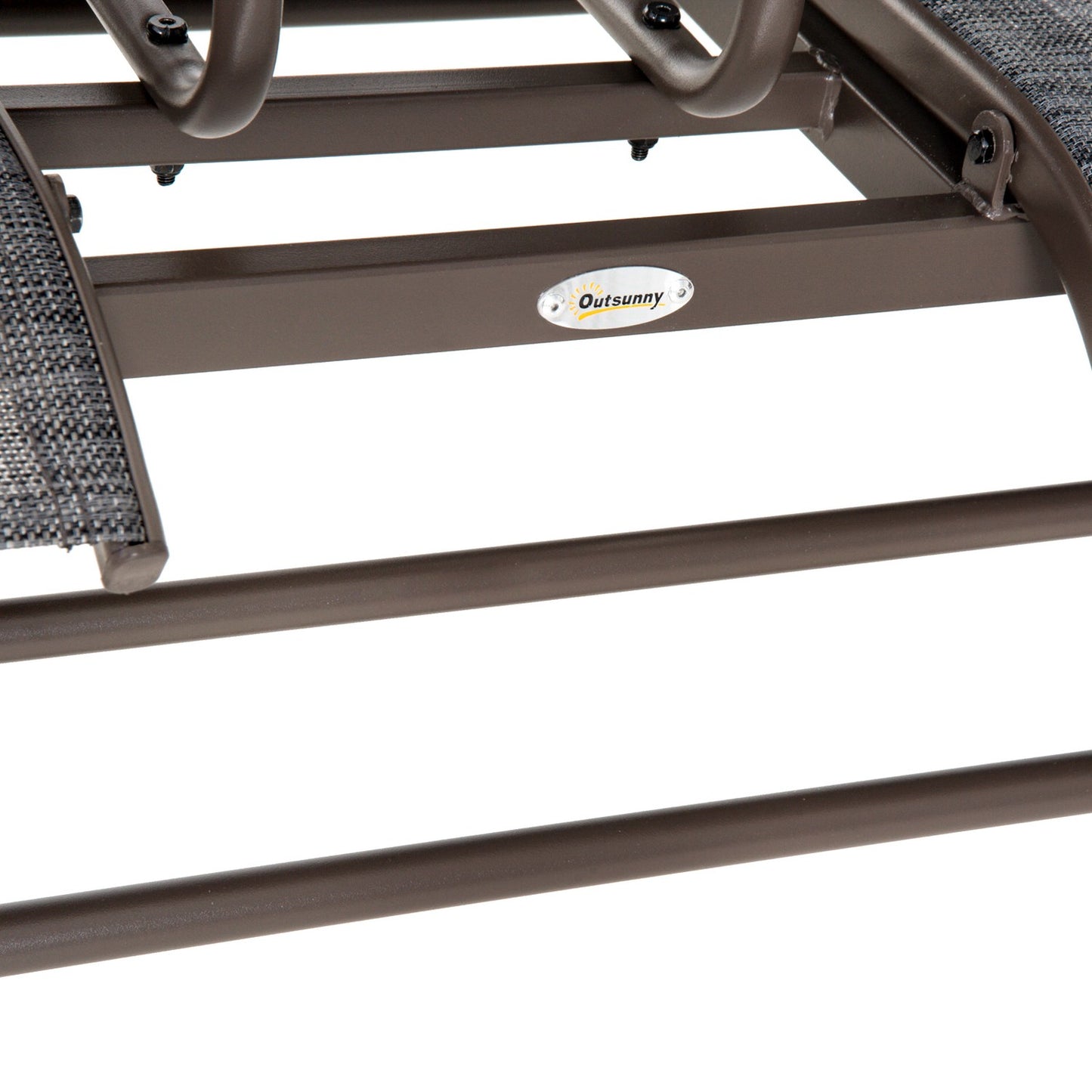 2-seater garden rocking bench with table