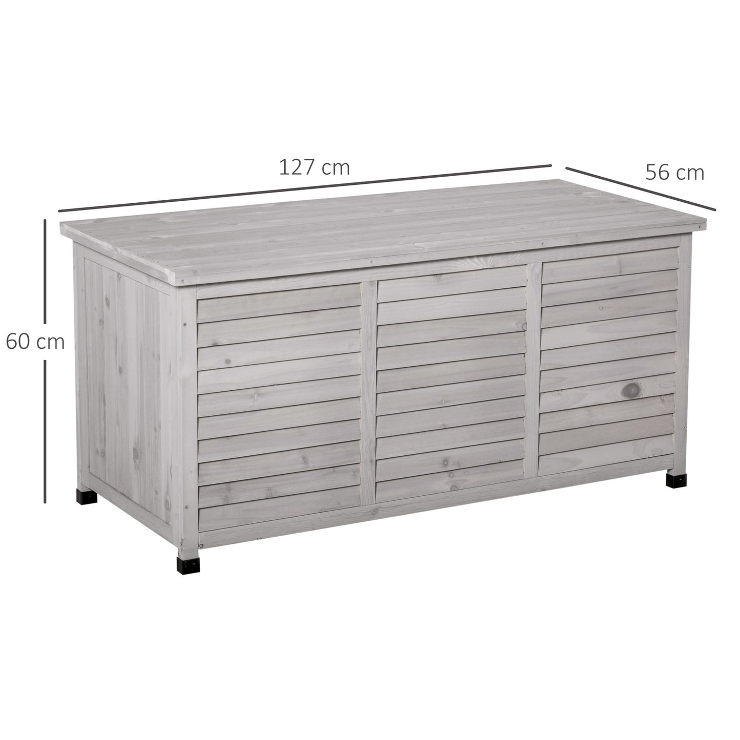 Water resistant spruce garden cabinet - large storage space
