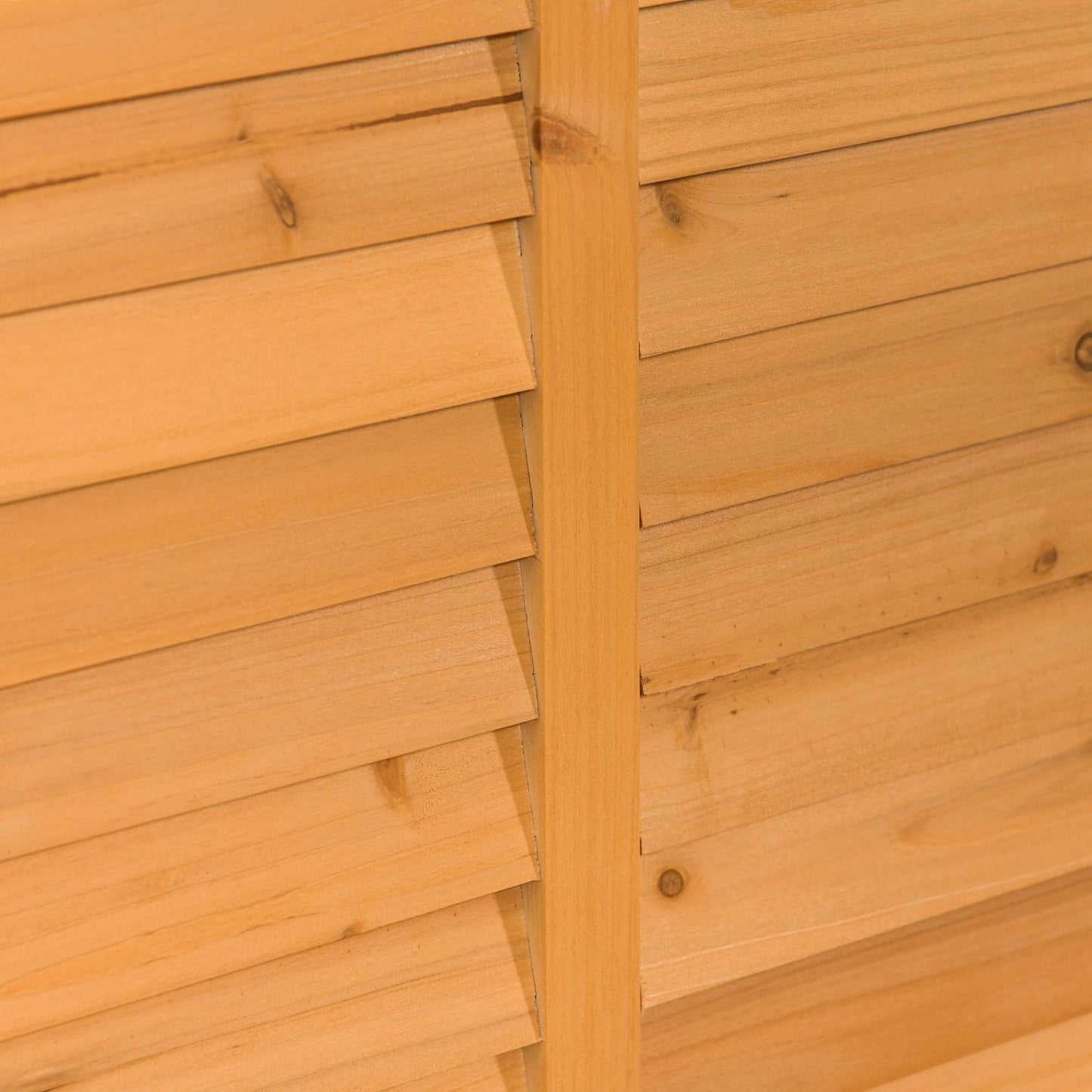 Large waterproof spruce wood tool shed, yellow