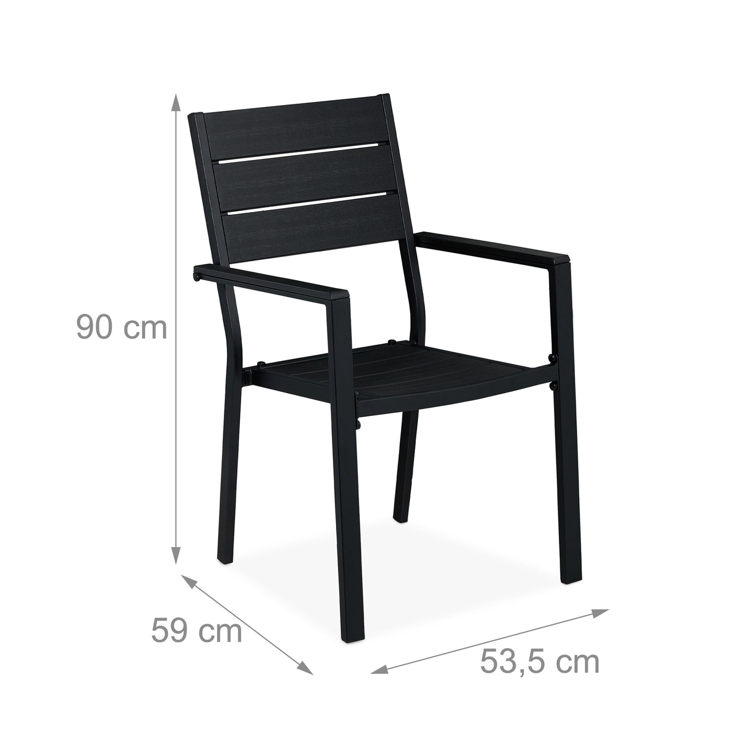 Garden Chairs Set of 2
