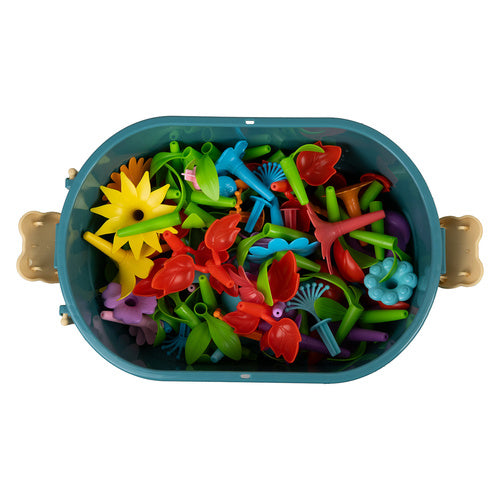 Garden Construction Blocks Set, 139 Pieces, Multicolor