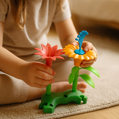 Garden Construction Blocks Set, 139 Pieces, Multicolor