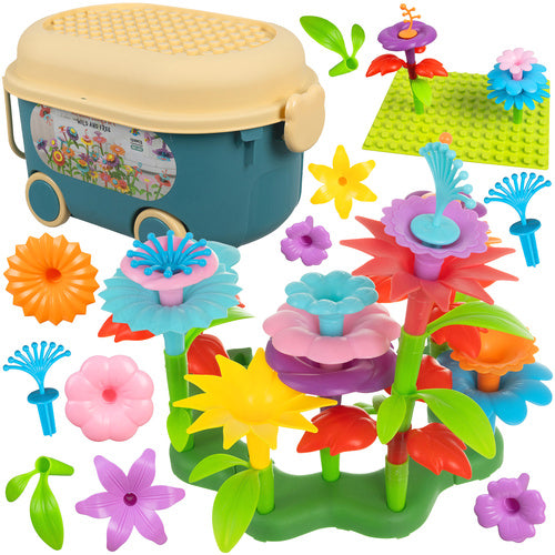 Garden Construction Blocks Set, 139 Pieces, Multicolor