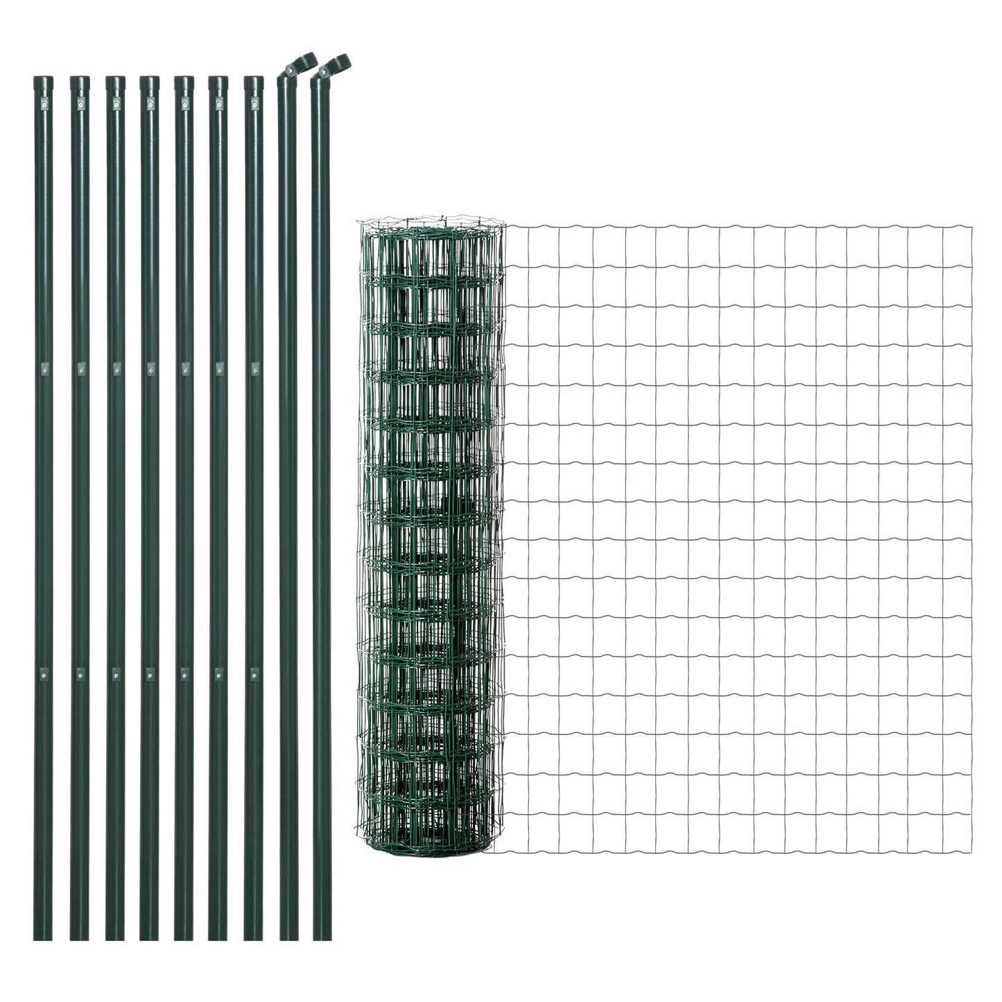 Garden fence wire mesh - strong, durable steel (10x1.5m)