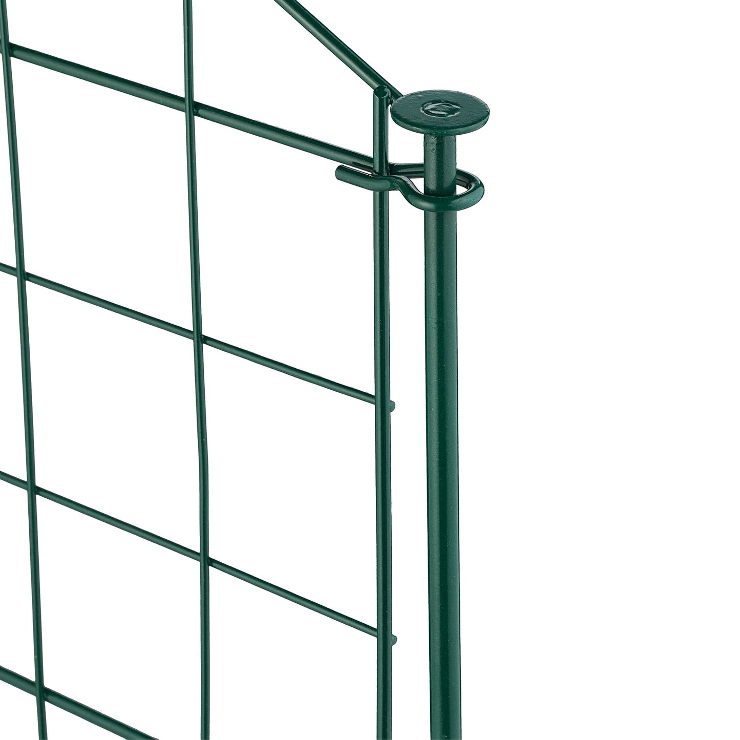 Garden Fence, 5 Arched Panels, Metal Border