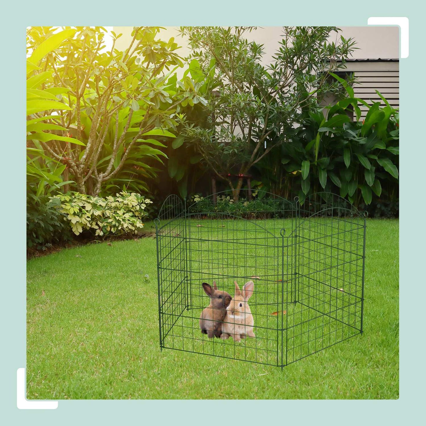 Garden Fence with Arch – Metal, Decorative, Flexible