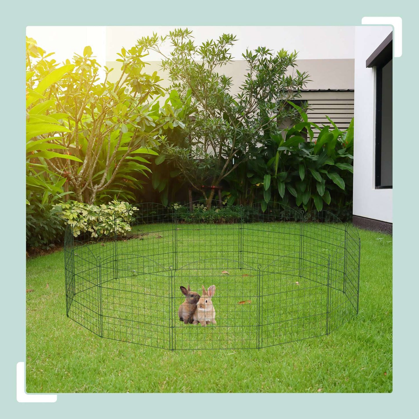 Garden Fence with Arch – Metal, Decorative, Flexible