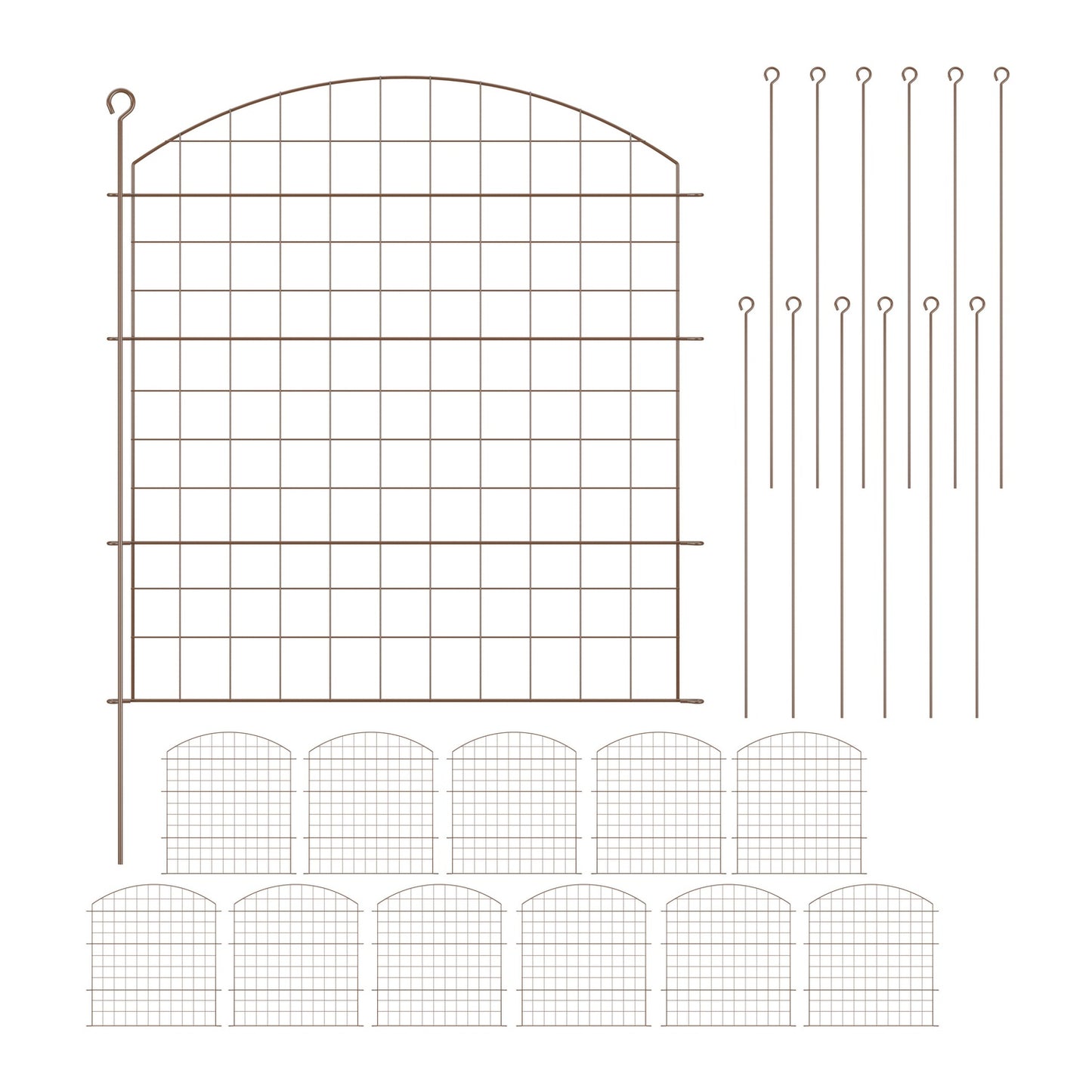 Garden Fence with Arch – Metal Pond Protection Fence