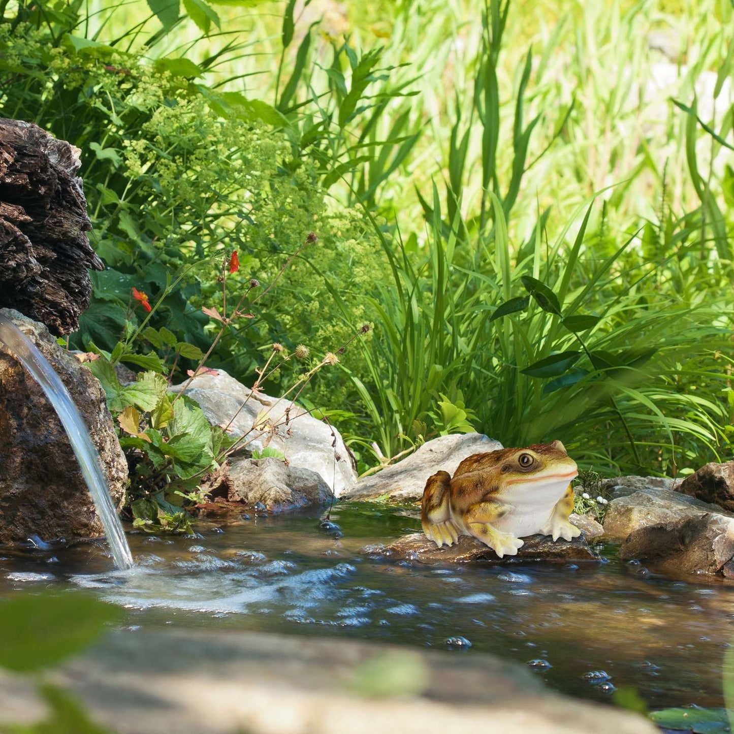 Garden Figure Frog Artificial Stone