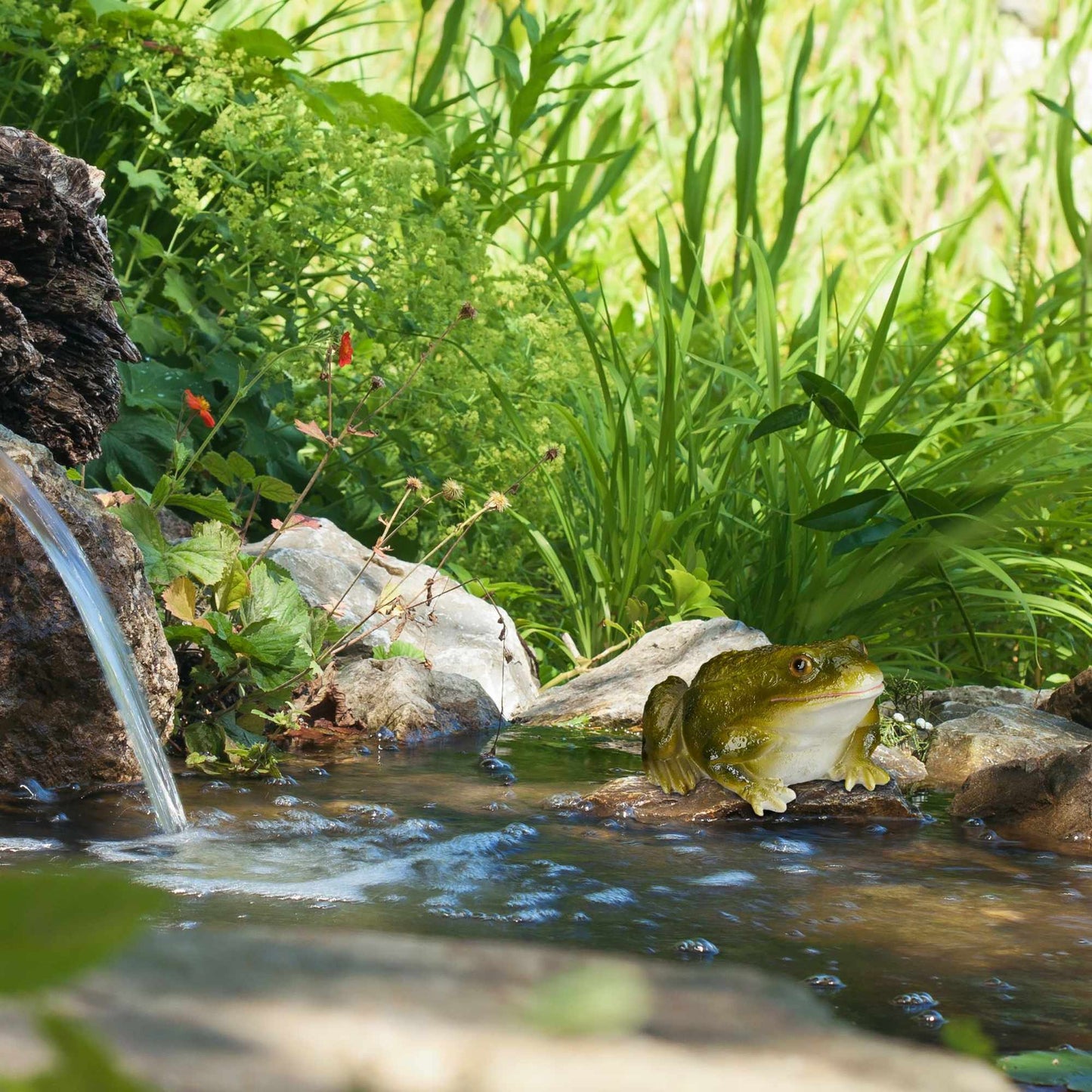 Garden Figure Frog Artificial Stone