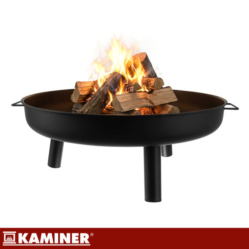 Garden Fire Pit 80cm Iron with Handles and Tripod
