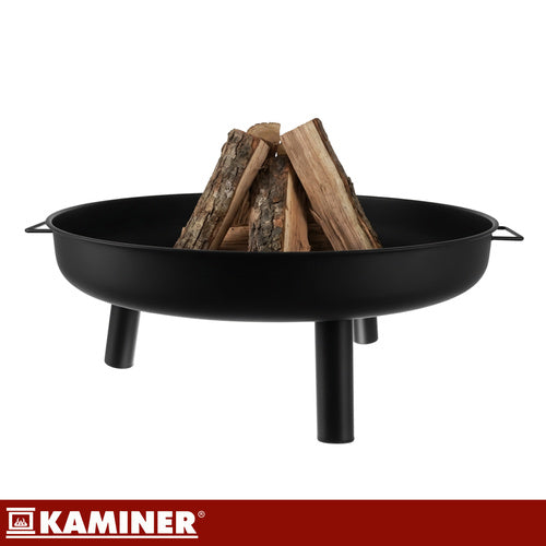Garden Fire Pit 80cm Iron with Handles and Tripod