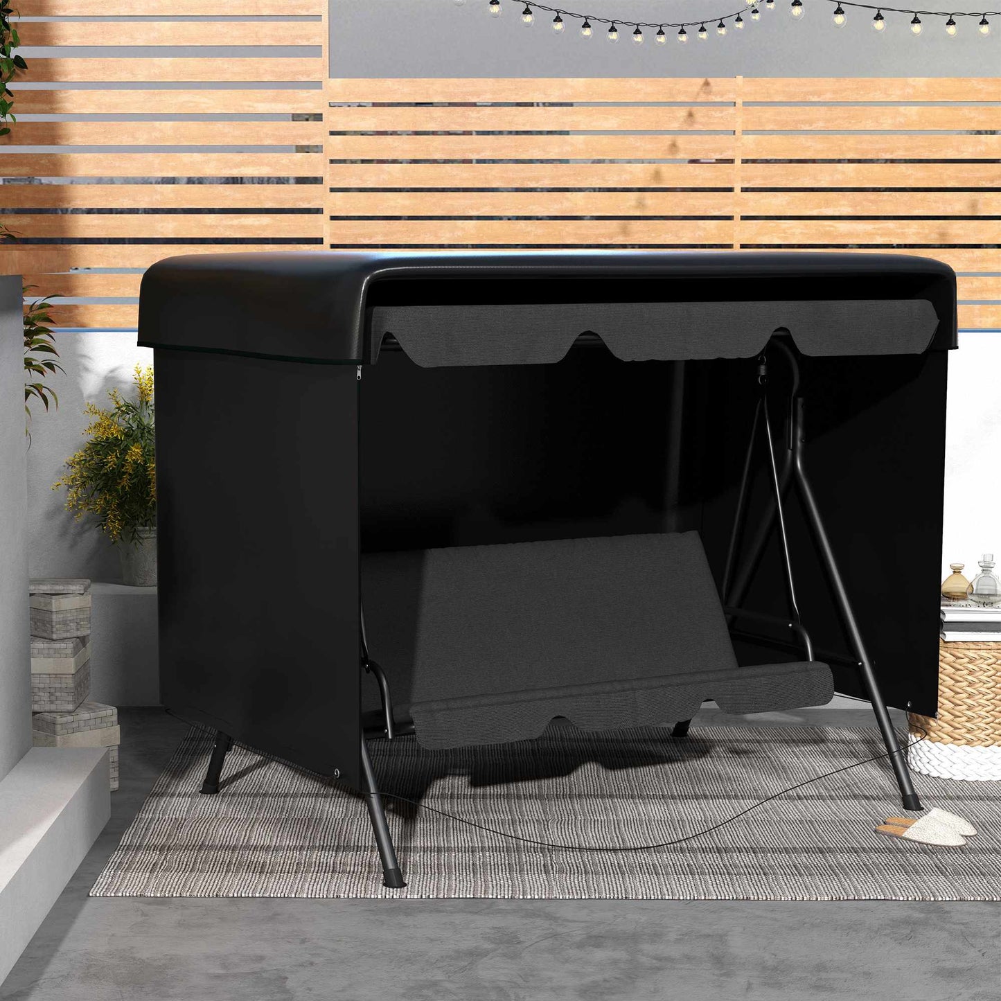 Garden Furniture Cover, PE, Waterproof, 215x155x150 cm