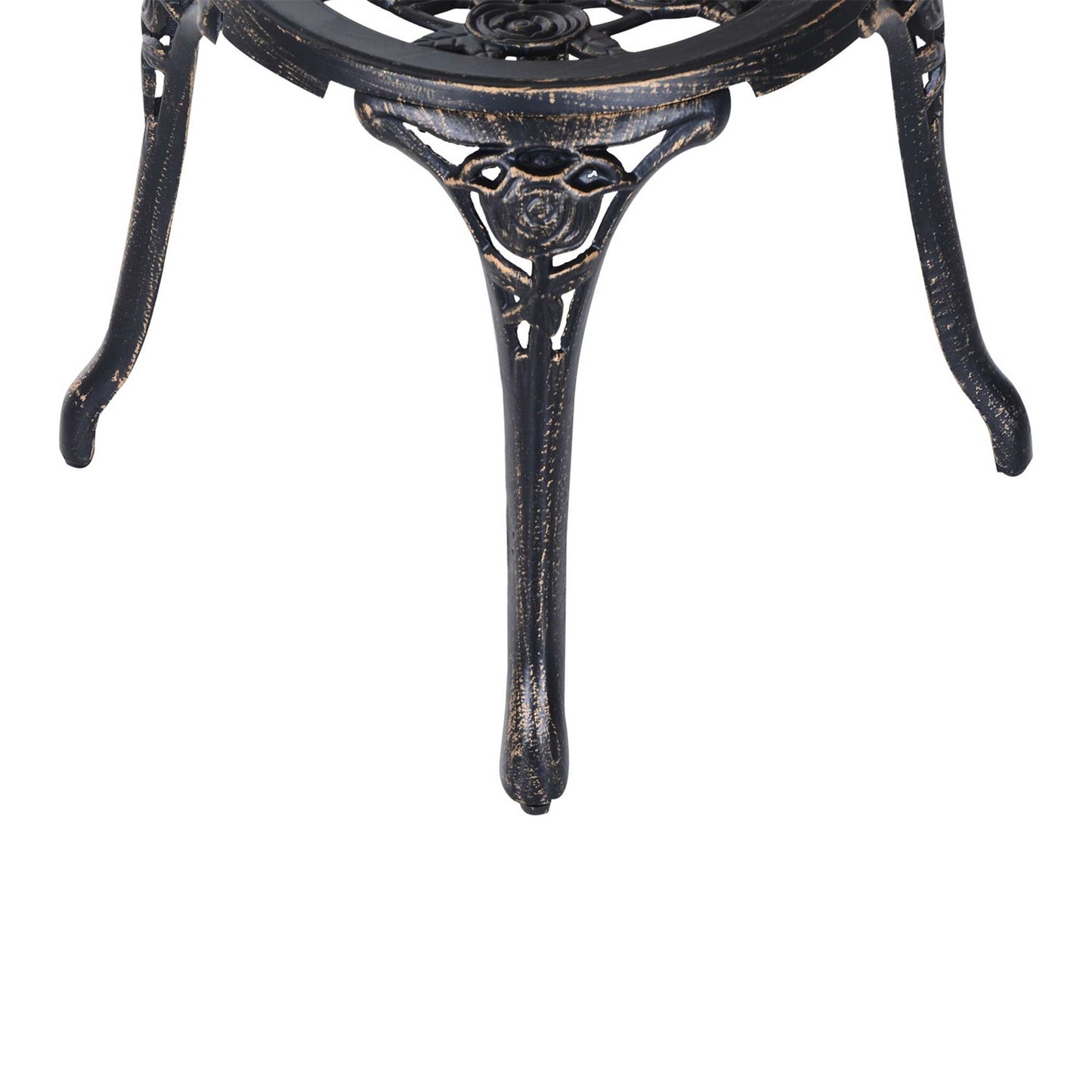 Garden furniture in bronze for 2, table and chairs