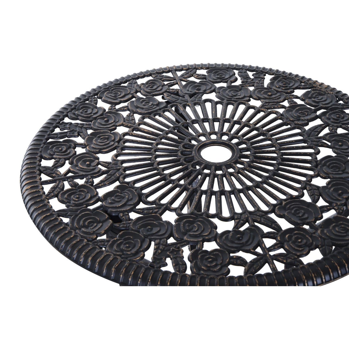 Garden furniture in bronze for 2, table and chairs